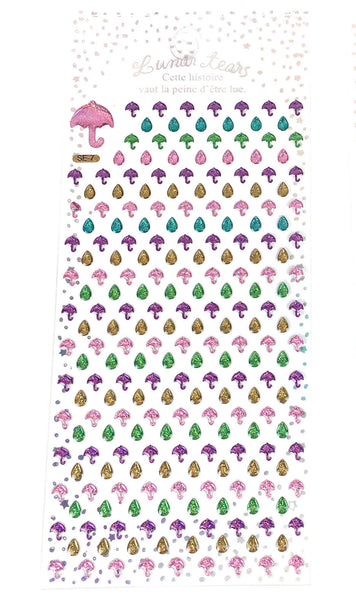 Crystal Dimensional Drip Transparent Stickers