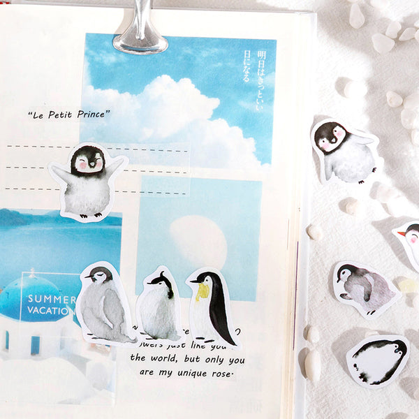 46Pcs Cute Penguins Decorative Stickers