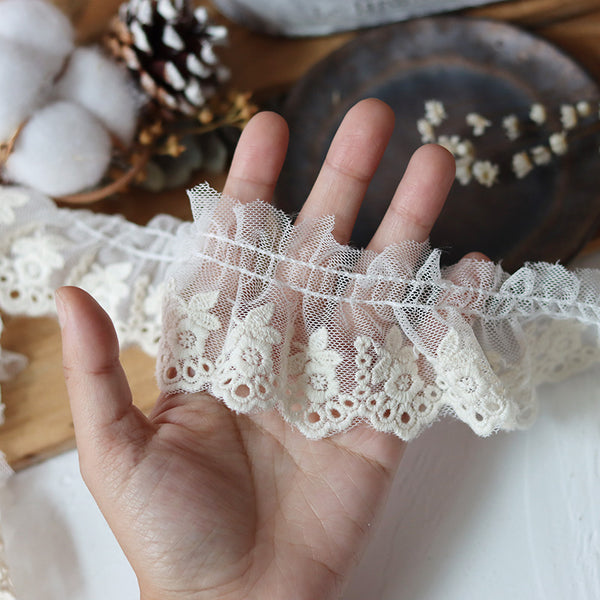 Lace Ruffled Fabric -1#
