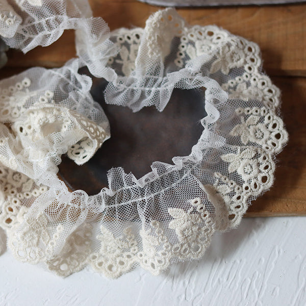 Lace Ruffled Fabric -1#