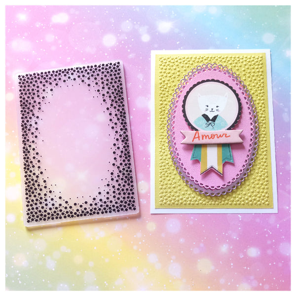 Dots in Circles EMBOSSING FOLDER