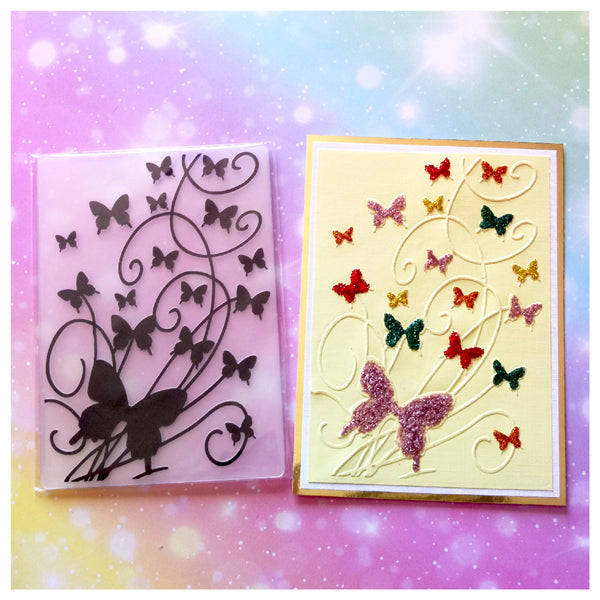 Flock of Butterflies EMBOSSING FOLDER