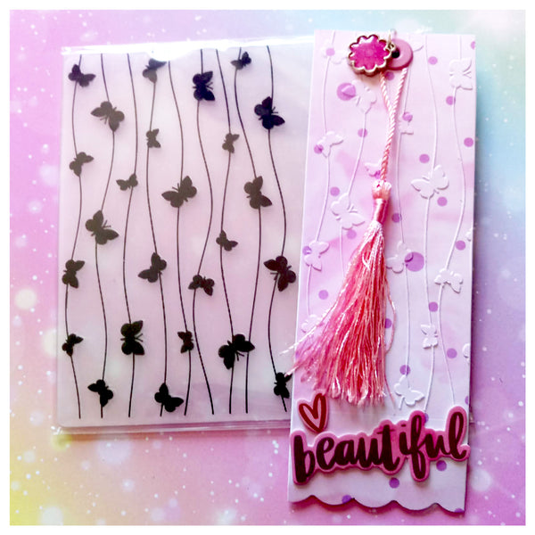 Butterfly Line Embossing Folder