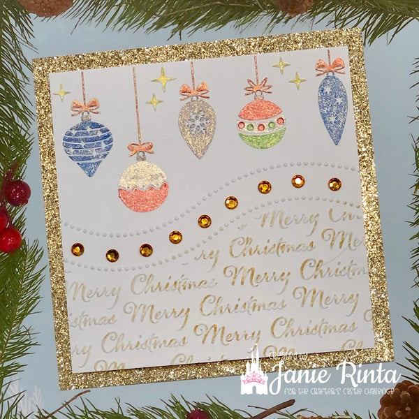 Christmas Ornaments Embossing Folder