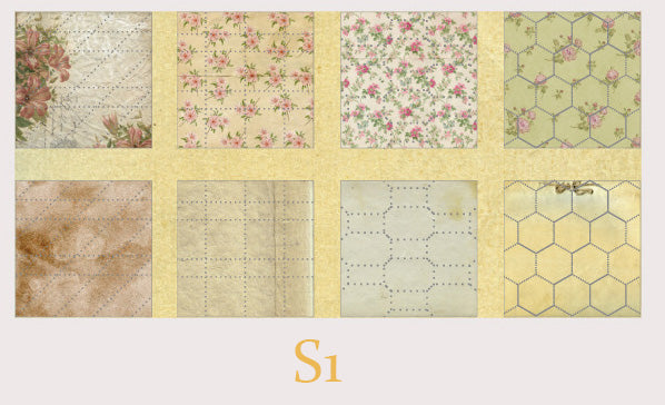 Pre-cut Vintage Handcraft Background Paper