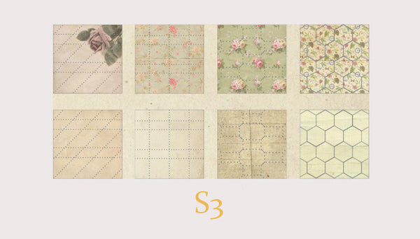 Pre-cut Vintage Handcraft Background Paper