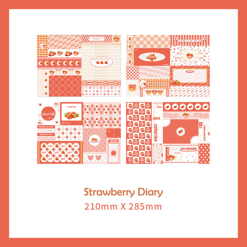 20PCS Sweet Scrapbooking Stock Paper