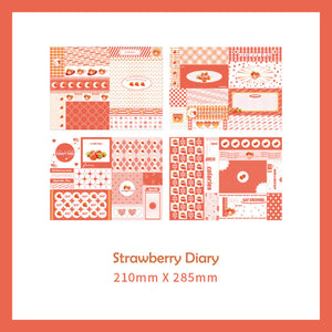 20PCS Sweet Scrapbooking Stock Paper