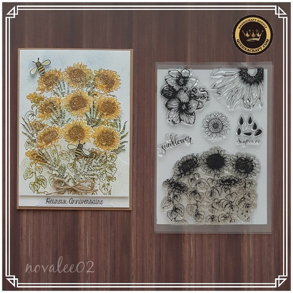 Sunflower Field Stamp