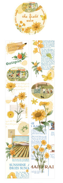 Flowers Fruits Retro Paper Tape