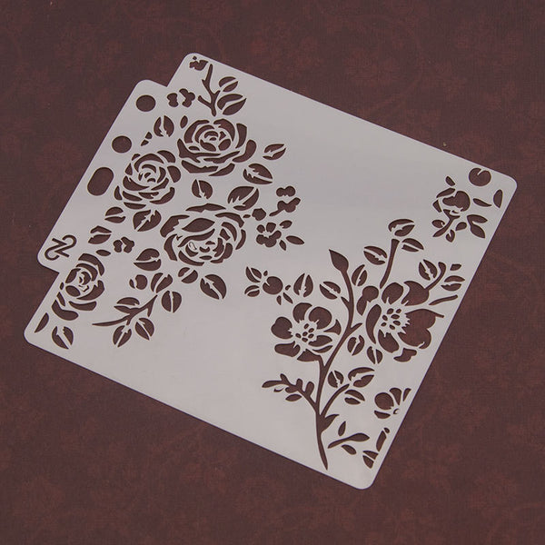 16PCS Layering Painting Stencils-C