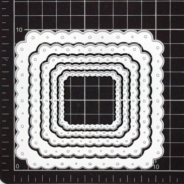 Star Decorative Wave Frame Dies