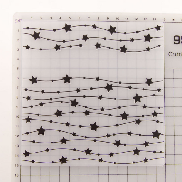 Star String Embossing Folder