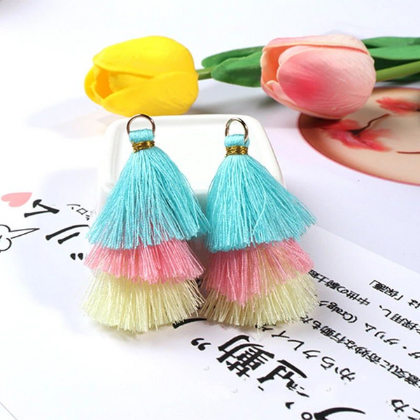 5pcs 6CM Gradient Color Tassel