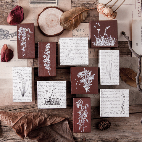 Blossom Half Summer Series Wooden Stamp