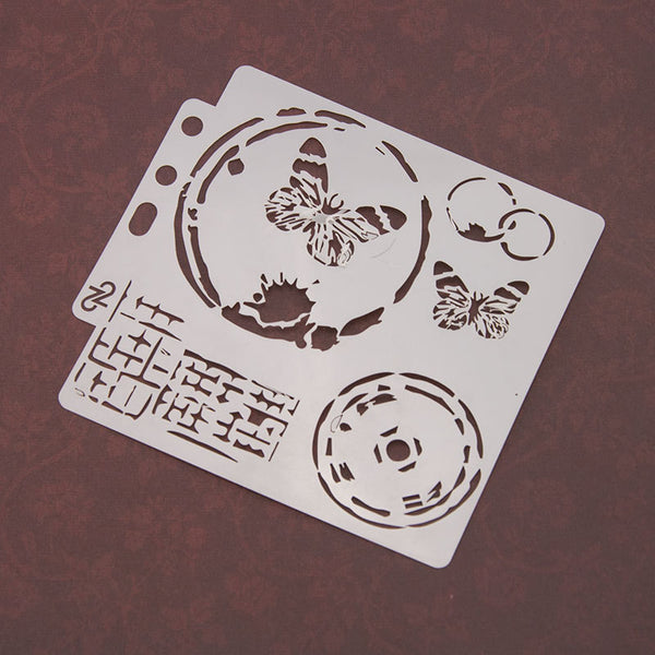 16PCS Layering Painting Stencils-C