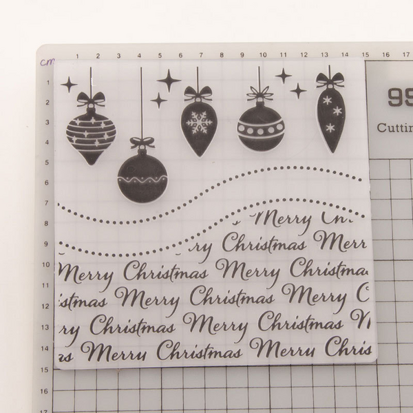 Christmas Ornaments Embossing Folder