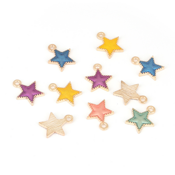 Handmade Starry Sky Oil Pendant