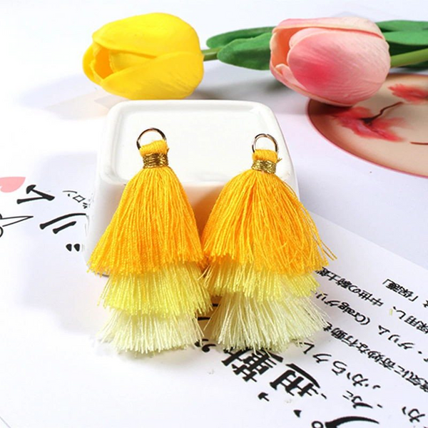 5pcs 6CM Gradient Color Tassel