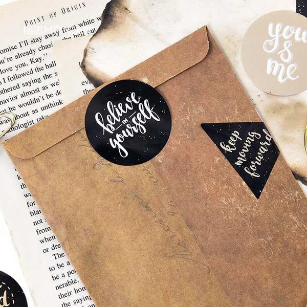 45 PCS English Blessing Stickers
