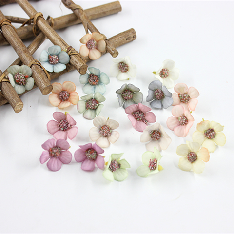 10 Pcs Artificial Color Flowers