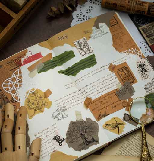 Retro Scrapbook Decorative Paper