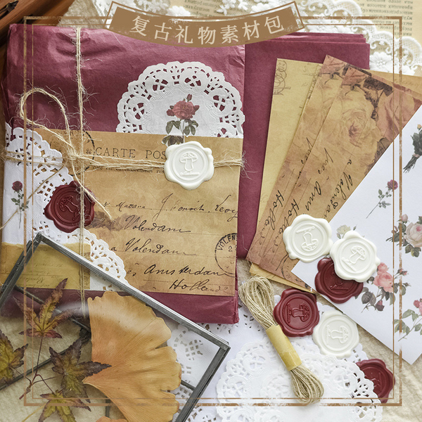 Vintage Gift Wrapping Kit