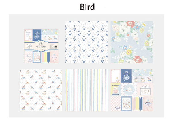 European Garden Series Backing Paper Material Paper
