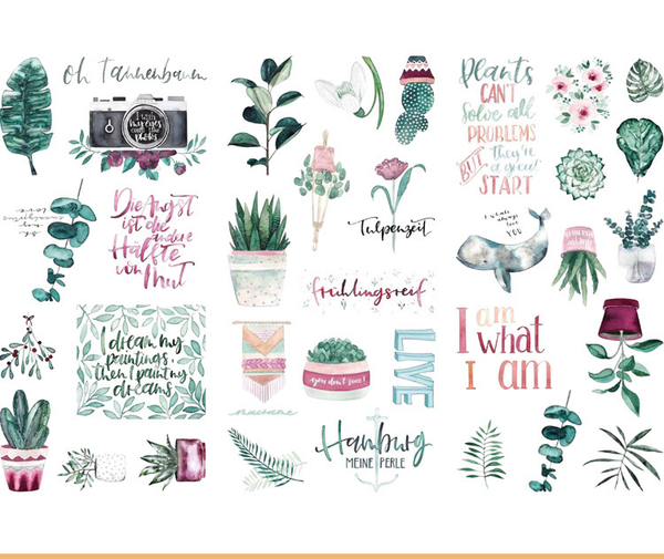 Cartoon & Literary Scrapbook Stickers