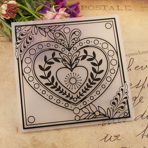 Nested Heart EMBOSSING FOLDER