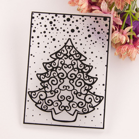 Christmas Tree Embossing Folder