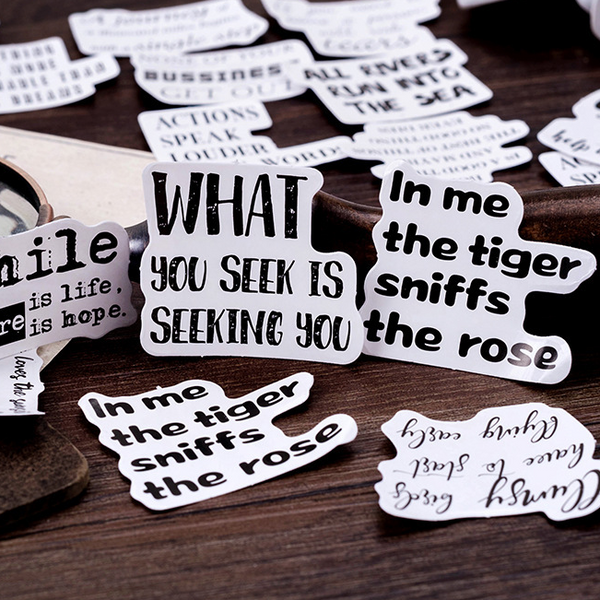 45PCS Sentence Sealing Stickers