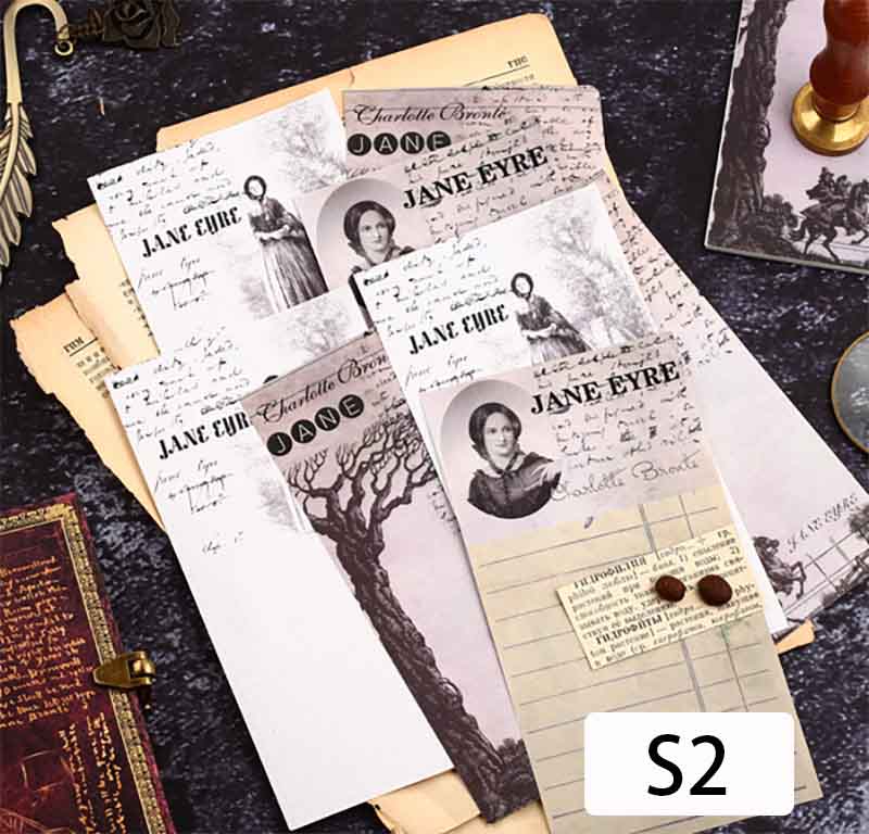 Famous Writer Manuscript Retro Nostalgia Scrapbook Notes