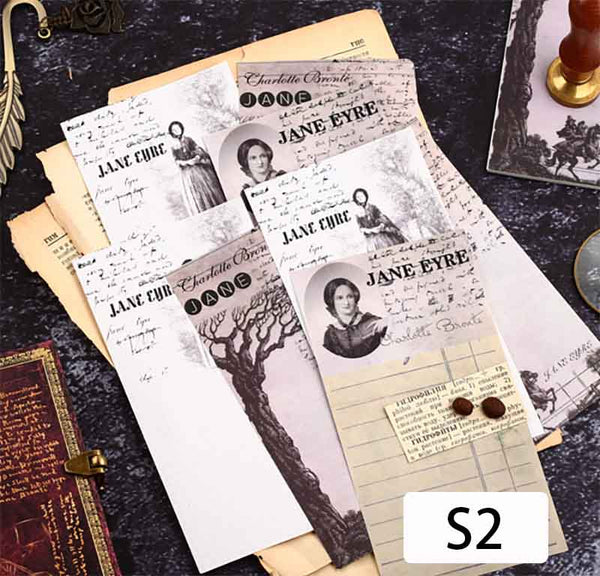 Famous Writer Manuscript Retro Nostalgia Scrapbook Notes