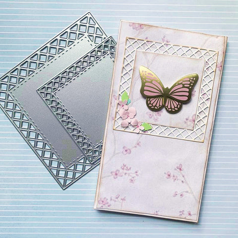 【Original】 Grid Border Square Dies