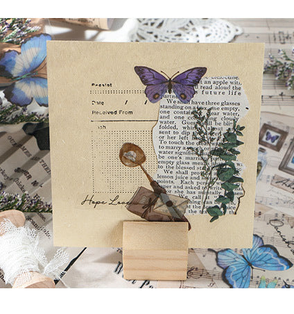 6PCS Forest Plant Scrapbook PET Stickers