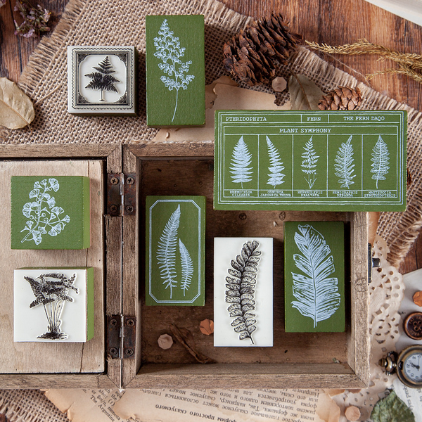 Fern Leaf Series Wooden Stamps