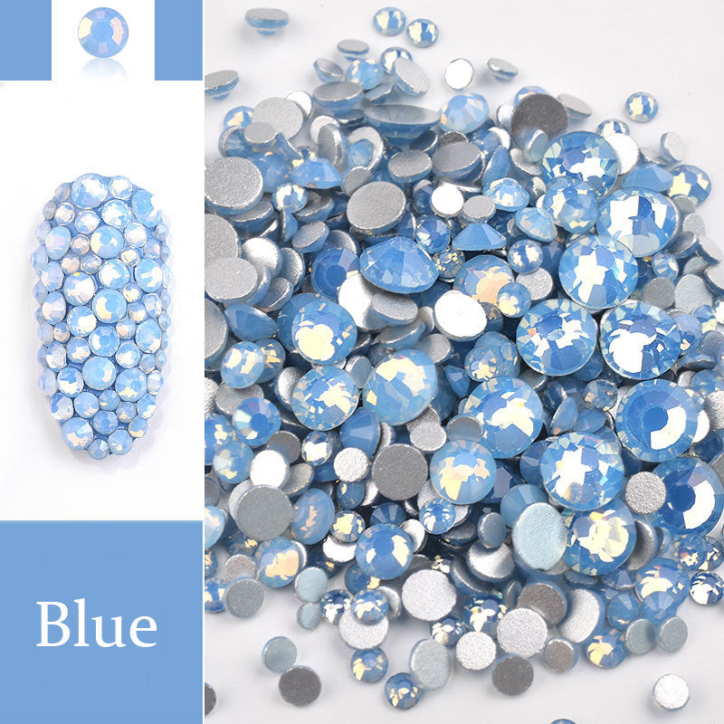 Colorful Glossy Small Diamond Opal