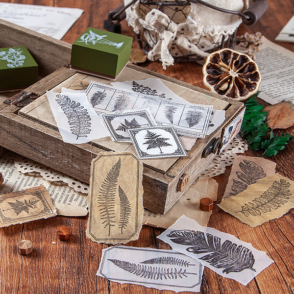 Fern Leaf Series Wooden Stamps