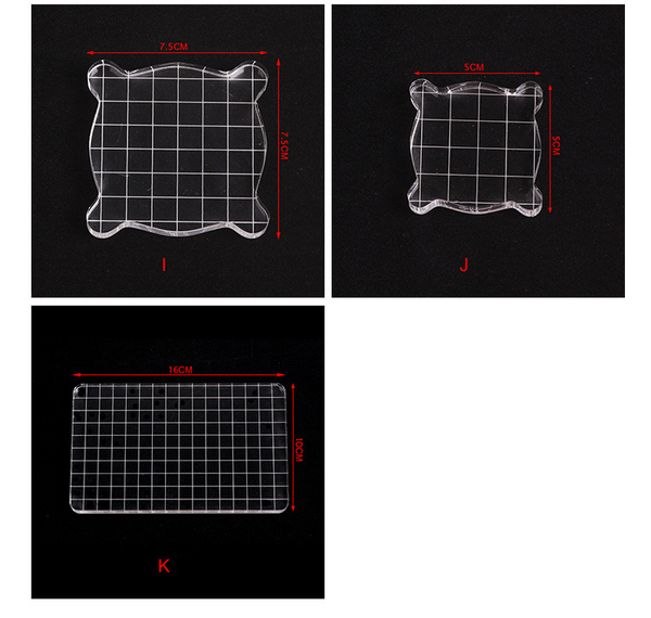 Clear Acrylic Stamping Handle Tools