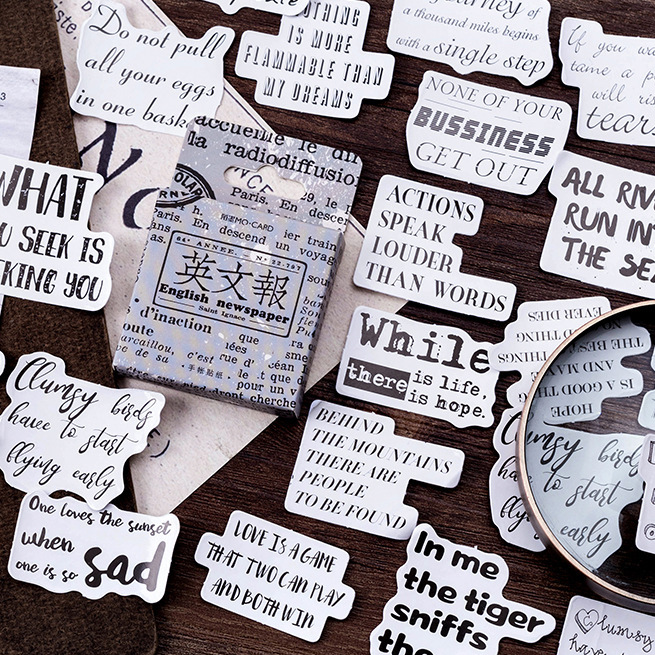 45PCS Sentence Sealing Stickers