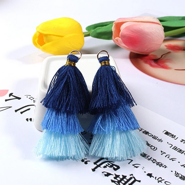 5pcs 6CM Gradient Color Tassel