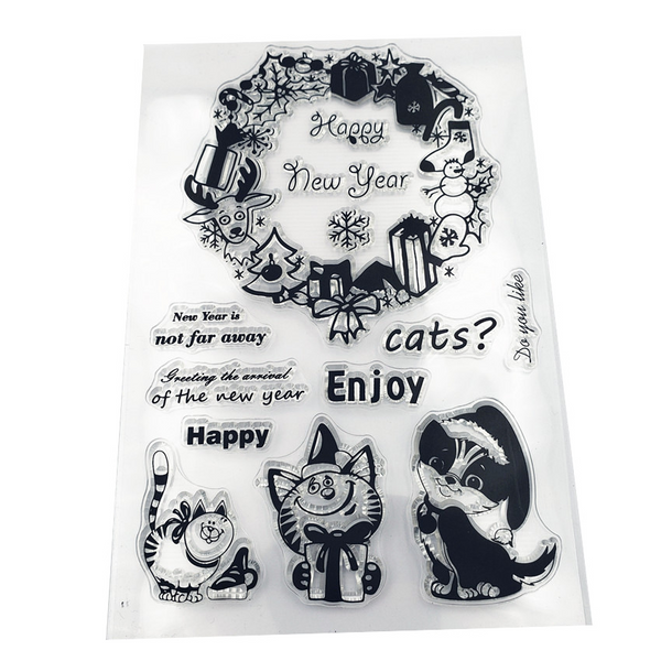 Holiday Cat Stamps