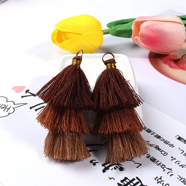 5pcs 6CM Gradient Color Tassel