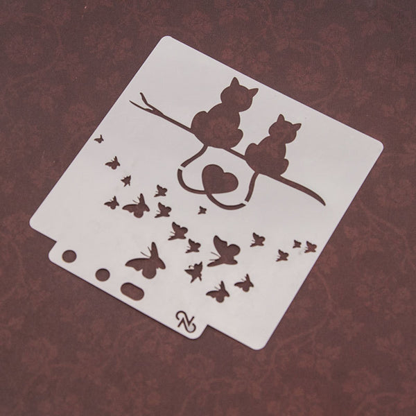 16PCS Layering Painting Stencils-A