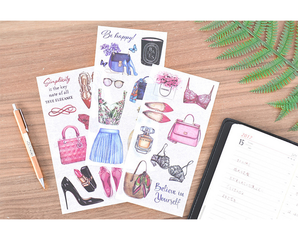 Cartoon & Literary Scrapbook Stickers