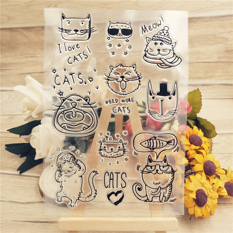 Cartoon Cats Stamps