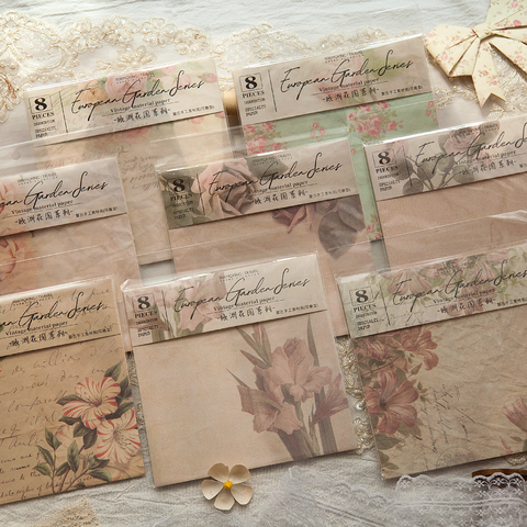 Pre-cut Vintage Handcraft Background Paper