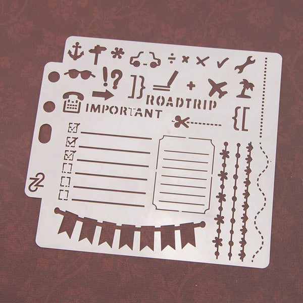 16PCS Layering Painting Stencils-C