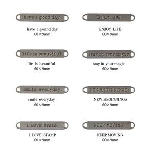 English Alphabet Metal Pendant